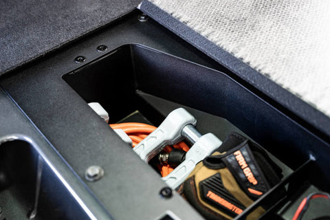 DV8 Offroad 21-23 Ford Bronco (Exc. Bronco Raptor) Air Compressor Mount & Storage Box - CMBR-01