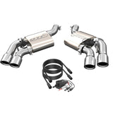 QTP 16-18 Chevrolet Camaro SS 6.2L 304SS Screamer Axle Back Exhaust w/4in Quad Tips - 400117