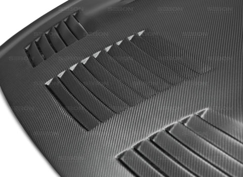 Seibon 09-15 Nissan GTR R35 GTII Dry Carbon Hood - HD0910NSGTR-GTII-DRY