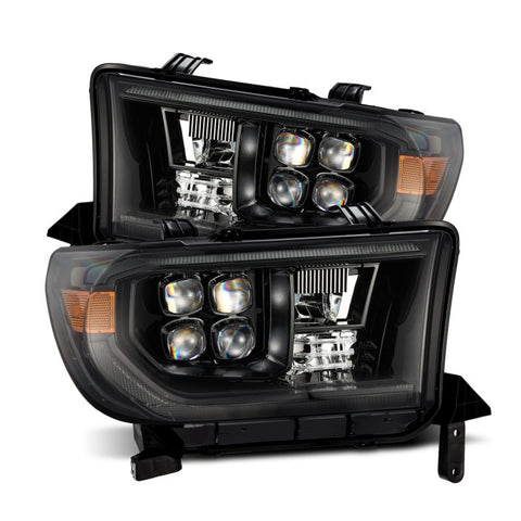 AlphaRex 07-13 Toyota Tundra NOVA LED Proj Headlights Alpha-Black w/Activ Light/Seq Signal/DRL - 880820