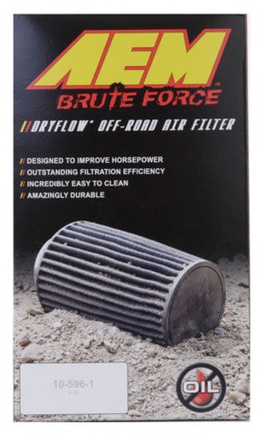 AEM Dryflow Conical Air Filter 2.75in Flange ID / 6in Base OD / 5.125in Top OD / 9.125in Height - 21-2029BF