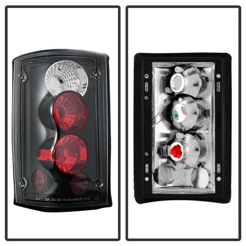 Spyder Ford Excursion 00-06/Econoline 150/250/350/450/550 95-06 Euro Tail Lights Blk ALT-YD-FEC00-BK - 5002914