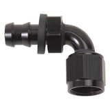 Russell Performance -4 AN Twist-Lok 90 Degree Hose End (Black) - 624153