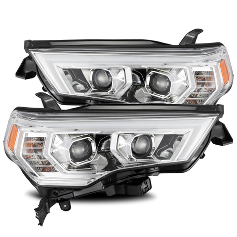 AlphaRex 14-20 Toyota 4Runner PRO-Series Projector Headlights Plank Style Chrm w/Sequential Signal - 880731