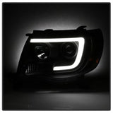 Spyder Toyota Tacoma 05-11 Projector Headlights - Light Bar DRL - Black PRO-YD-TT05V2-LB-BK - 5084514