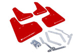 Rally Armor 12-19 Ford Focus ST / 16-19 RS Red Mud Flap w/White Logo - MF27-UR-RD/WH