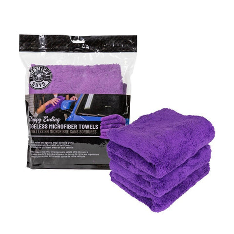 Chemical Guys Ultra Edgeless Microfiber Towel - 16in x 16in - Blue - 3 Pack - MIC35003