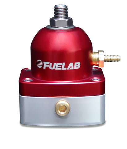 Fuelab 525 Carb Adjustable FPR In-Line 4-12 PSI (1) -6AN In (1) -6AN Return - Red - 52502-2