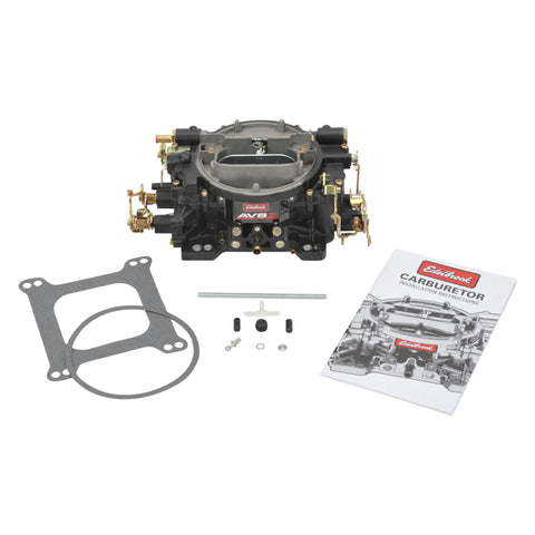 Edelbrock Carburetor AVS2 Series 650 CFM Manual Choke Black Powder Coated (Non-EGR) - 19053