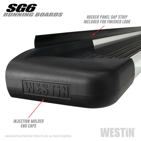 Westin SG6 Polished Aluminum Running Boards 74.25 in - 27-64720