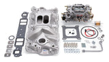 Edelbrock Manifold And Carb Kit Performer Eps Small Block Chevrolet 1957-1986 Natural Finish - 2021