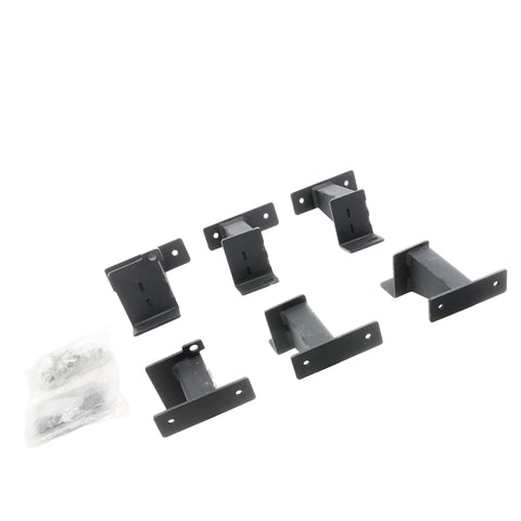 Go Rhino 18-24 Jeep Wrangler JLU 4dr Brackets for Dominator Xtreme Frame Slider - Tex. Blk - FSD4506TK