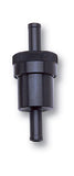 Russell Performance Black Street Fuel Filter (3in Length 1-1/8in diameter 3/8in inlet/outlet) - 645150