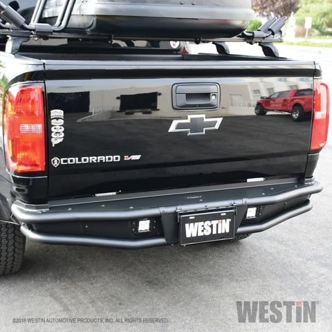 Westin 15-22 Chevrolet Colorado Outlaw Rear Bumper - Textured Black - 58-81055