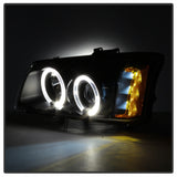 Spyder Chevy Silverado 1500 03-06 Projector LED Halo LED Amber Reflctr Blk PRO-YD-CS03-AM-BK - 5009456