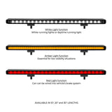 Go Rhino Xplor Flash Series Sgl Multi Function LED Light Bar (Track Mount) 10in. - Blk - 750001014CBS