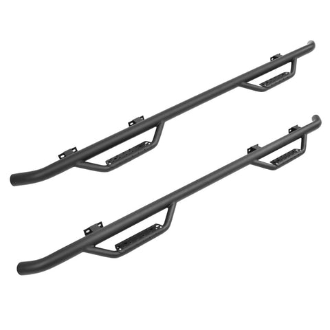 Go Rhino 04-15 Nissan Titan Dominator Classic D2 SideSteps - Cab Length - Black - D24351B