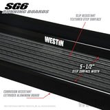 Westin SG6 Black Aluminum Running Boards 85.50 in - 27-64755