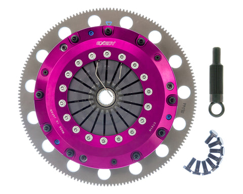 Exedy 96-16 Ford Mustang V8 4.6L/5.0L Hyper Twin Cerametallic Clutch Sprung Disc Push Type Cover - ET03XD