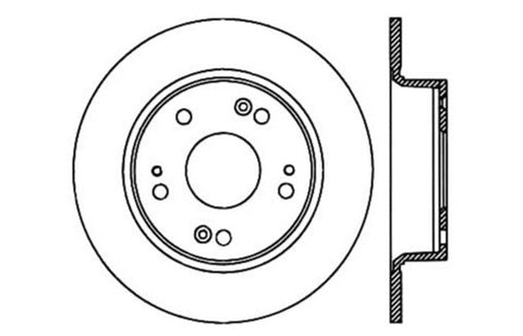 StopTech Drilled Sport Brake Rotor - 128.40068L