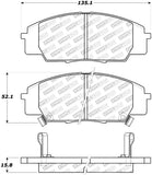 StopTech Street Select Brake Pads - Front - 305.08290