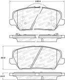 StopTech Street Brake Pads - Rear - 308.17350