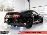 AWE Tuning S550 Mustang GT Cat-back Exhaust - Touring Edition (Diamond Black Tips) - 3015-33084