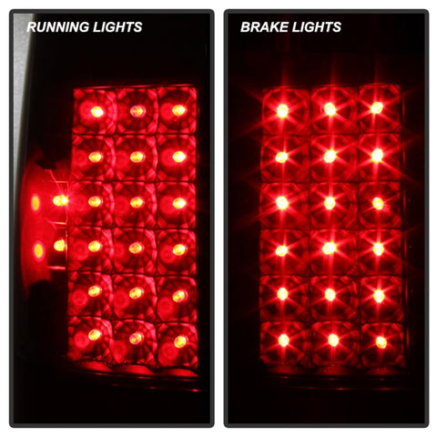 Xtune Ford F250/350/450/550 Super Duty 99-07 LED Tail Lights Black Smoke ALT-JH-FF15097-LED-BKSM - 9027642