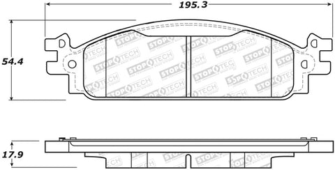 StopTech Street Select Brake Pads - Front - 305.15080