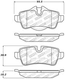 StopTech Performance 07-09 Mini Cooper/Cooper S Rear Brake Pads - 309.13090