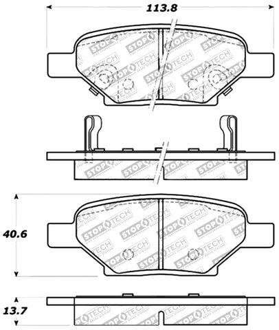 StopTech Performance Brake Pads - 309.10330