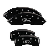 MGP 4 Caliper Covers Engraved Front & Rear MGP Black finish silver ch - 10222SMGPBK