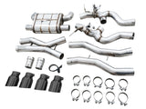 AWE SwitchPath Catback Exhaust for BMW G8X M3/M4 - Diamond Black Tips - 3025-42480