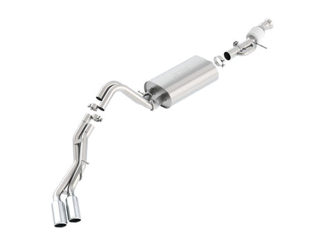 Borla Touring Cat Back 15-16 GMC Denali 6.2L V8 2.75in, 2.25in Dual Same Side Exit 4in Tips Exhaust - 140559