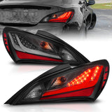 ANZO 10-13 Hyundai Genesis 2DR LED Taillights Smoke - 321347