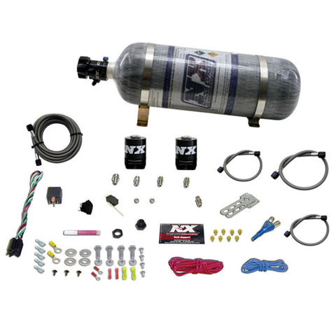 Nitrous Express Ford EFI Race Single Nozzle Nitrous Kit (100-250HP) w/Composite Bottle - 20113-12