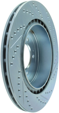 StopTech Select Sport 08-11 Mitsubishi Evo X Slotted and Drilled Right Rear Rotor - 227.46075R