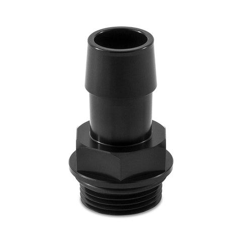 Mishimoto M27 x 2.0 to 3/4in Hose Barb Aluminum Fitting - Black - MMFT-M27-34BK