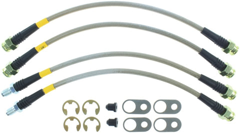 StopTech 08-10 Mitsubishi Lancer Ralliart Stainless Steel Rear Brake Lines - 950.46509