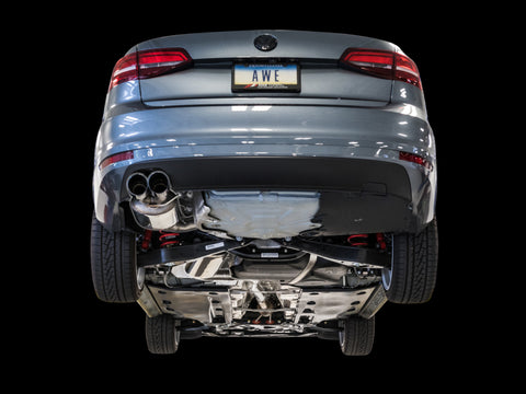 AWE Tuning 09-14 Volkswagen Jetta Mk6 1.4T Touring Edition Exhaust - Diamond Black Tips - 3015-23056