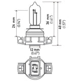 Hella H16/9009 12V 35W Xenon White XB Bulb (Pair) - H71071282