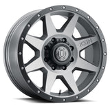 ICON Rebound 20x9 8x170 6mm Offset 5.25in BS Titanium Wheel - 1820908152TT