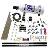 Nitrous Express 10 Cyl Piranha Nozzle Direct Port Nitrous Kit (250-500HP) w/5lb Bottle - 81000EFI-05