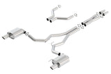 Borla S-Type Cat-Back 15-17 Ford Mustang GT 5.0L V8 MT/AT 3in pipe 4in tip - 140629