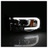 Spyder Dodge Ram 1500 02-05 V2 Projector Headlights - Light Bar DRL - Chrome PRO-YD-DR02V2-LB-C - 5084613