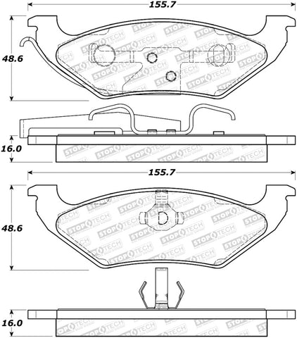 StopTech Street Brake Pads - 308.06620