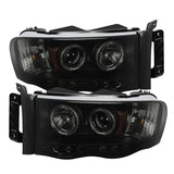 Spyder Dodge Ram 1500 02-05 03-05 Projector Headlights LED Halo LED Blk Smke PRO-YD-DR02-HL-BSM - 5078384