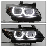 Spyder 08-10 BMW F92 3 Series Projector Headlights - LED DRL - Black (PRO-YD-BMWE9208-DRL-BK) - 5085184