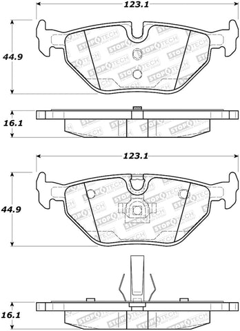 StopTech Street Brake Pads - 308.06922