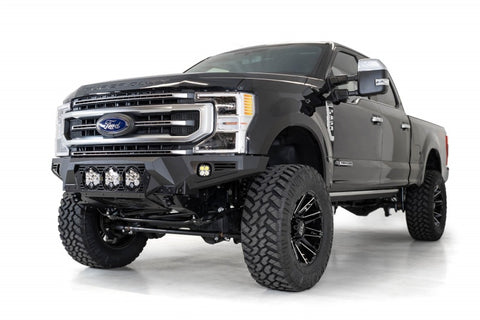 Addictive Desert Designs 17-20 Ford Super Duty Bomber Front Bumper w/ Mounts For 3 Baja Designs LP6s - F160014100103